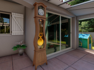 the clock vintages 3D Model