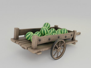 high-quality of a cart 3D Модель