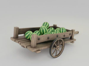 high-quality of a cart 3D Model