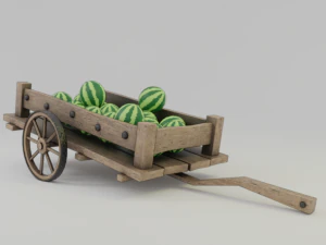 high-quality of a cart 3D Model