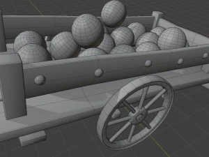 high-quality of a cart 3D Model