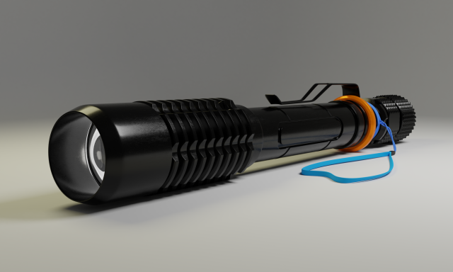 high-quality of a flashlight Modelo 3D .c4d .max .obj .3ds .fbx .stl .blend 