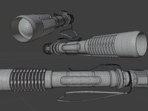 high-quality of a flashlight Modelo 3D