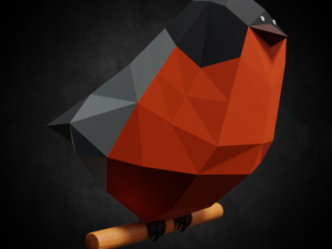 low-poly bird Modelo 3D