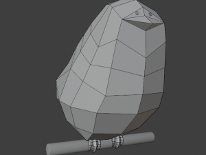 low-poly bird 3D Модель