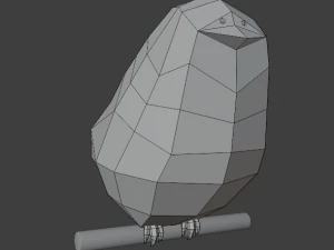 low-poly bird 3D Model