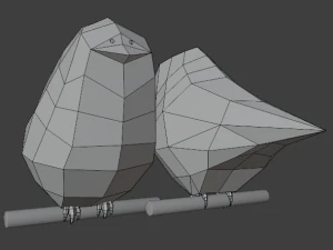low-poly bird 3D Model