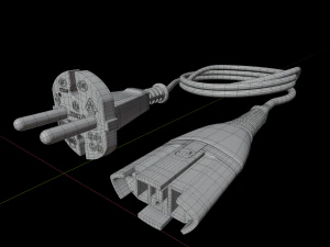 cabo el&eacute;trico Modelo 3D