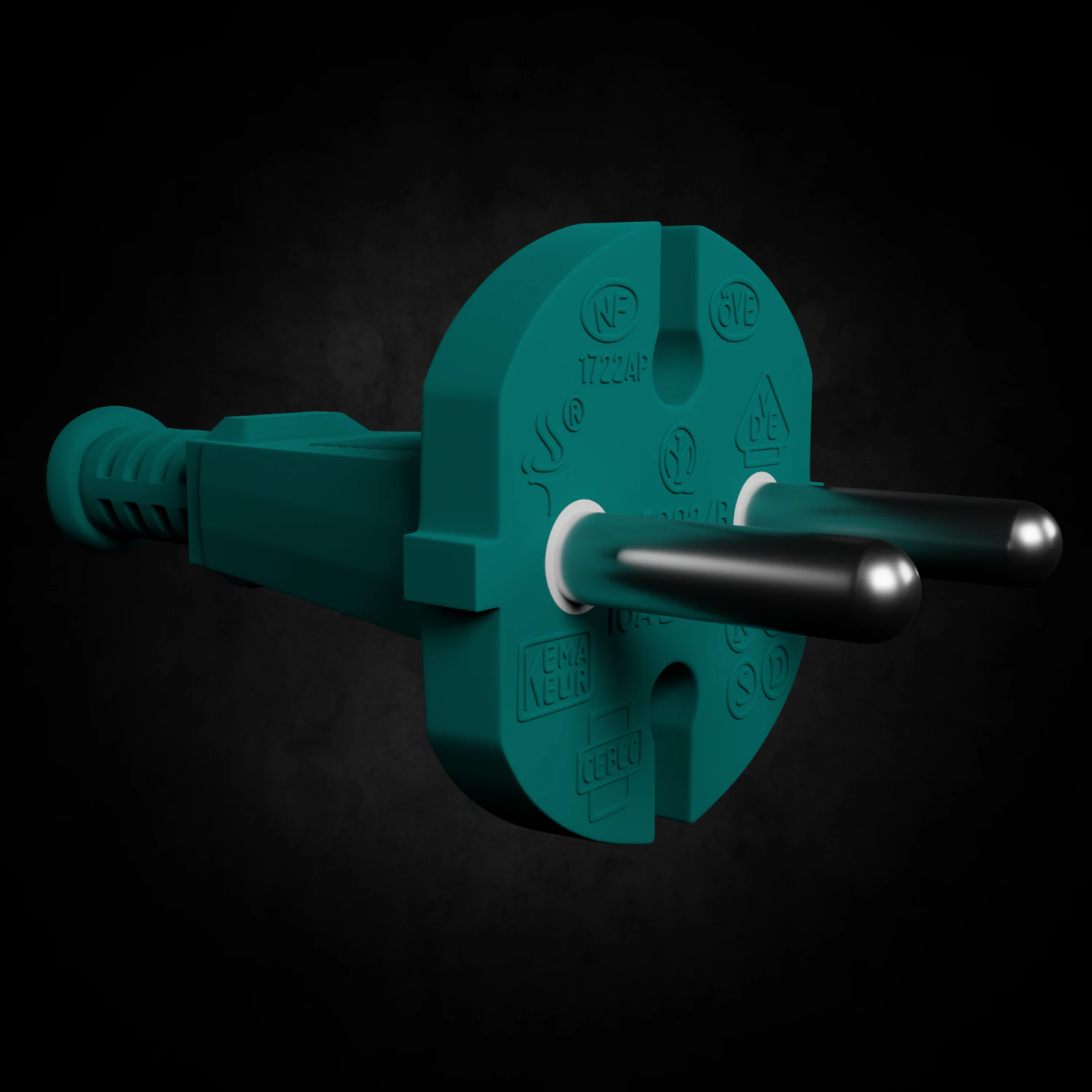 electric plug 3D Model .c4d .max .obj .3ds .fbx .stl .blend 