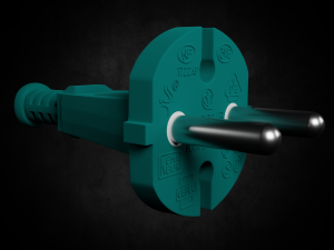 electric plug Modelo 3D