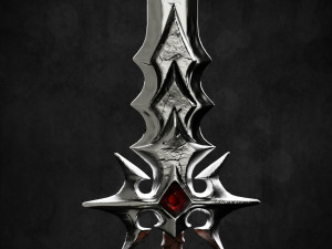 low - poly sword 3D Model