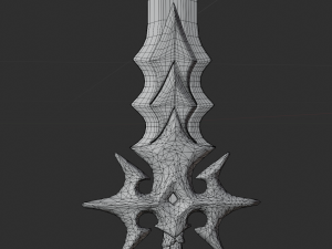 low - poly sword 3D-Modell