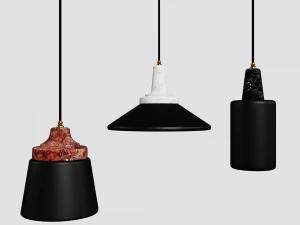 lumin&aacute;ria de teto Modelo 3D