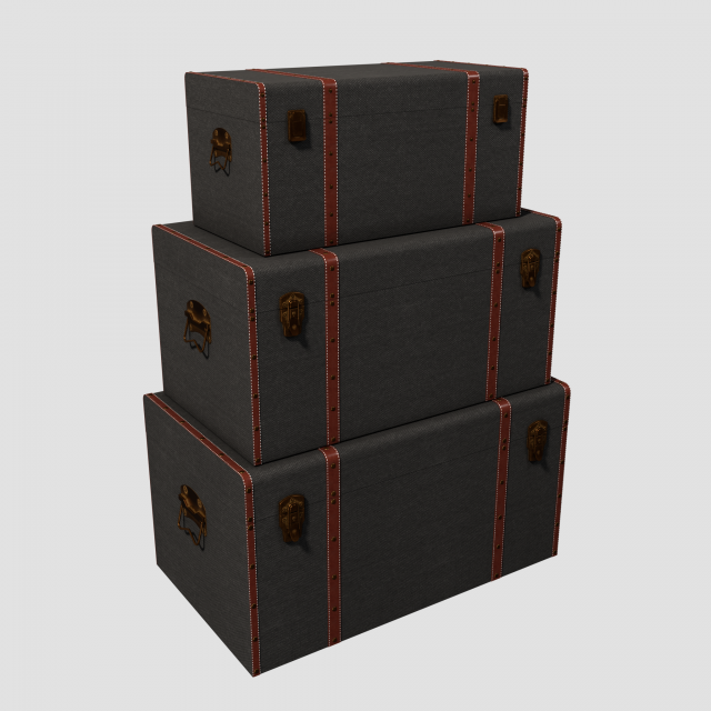set storage trunk 3D मॉडल .c4d .max .obj .3ds .fbx .stl .blend 