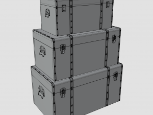 set storage trunk 3D मॉडल