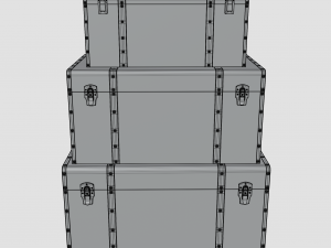 set storage trunk 3D मॉडल
