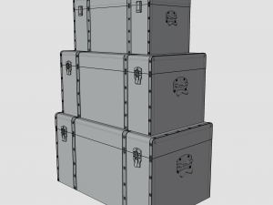 set storage trunk 3D मॉडल