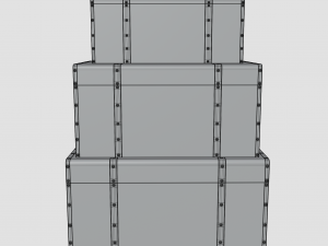 set storage trunk 3D मॉडल