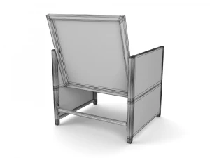 armchair with pillow 3D Model