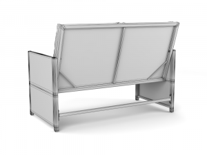 sofa with pillow 3D 모델