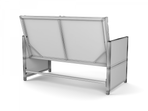sofa with pillow 3D 모델