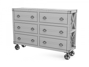chest of drawers 3D Modell