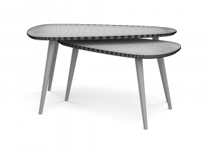 set coffee tables 3D Model