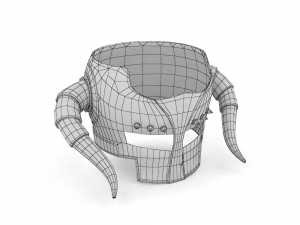 Stylized Helmet Game Ready PBR Low Poly Modèle 3D