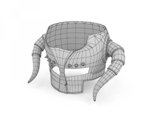 Stylized Helmet Game Ready PBR Low Poly Modèle 3D