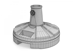 Umbrella Stand PBR Low-poly 3D Model