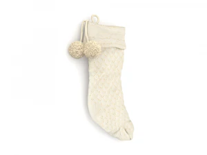 Stocking Holiday Time White PBR Low-poly 3D Model