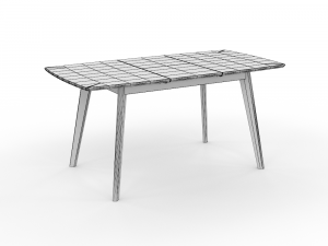 High-quality of the Dining table 3D Model