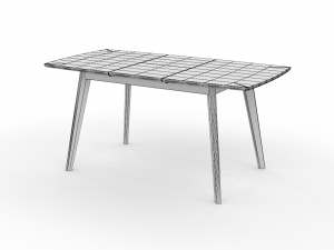High-quality of the Dining table 3D Model