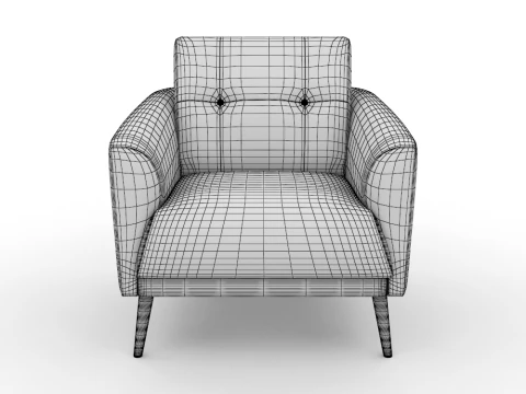 Armchair PBR 3D Model