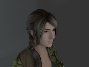 woman hair 2 3D 模型