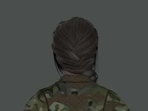 woman hair 2 3D 模型