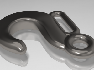 lifting hook with handle 3D 模型