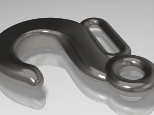 gancho de eleva&ccedil;&atilde;o com al&ccedil;a Modelo 3D