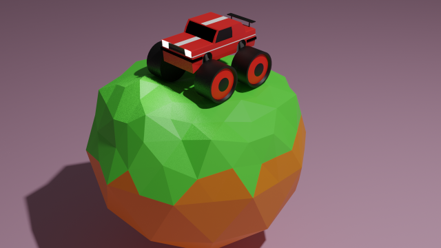 monster truck 3D 模型 .c4d .max .obj .3ds .fbx .stl .blend 