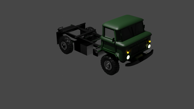 gaz - 66 3D Модель .c4d .max .obj .3ds .fbx .stl .blend 