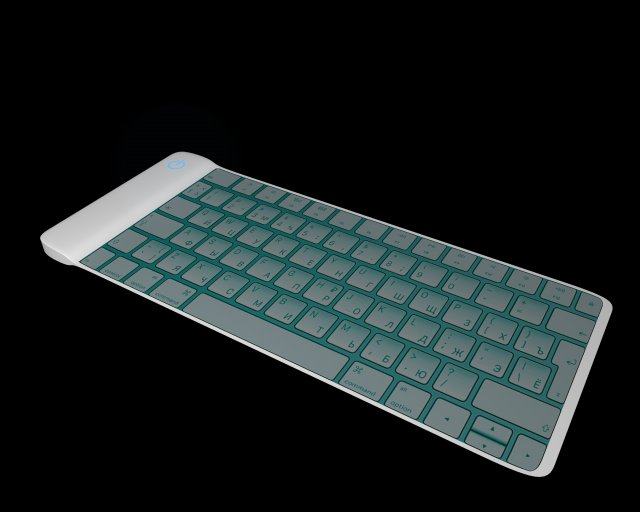 si-fi keybord Modelo 3D .c4d .max .obj .3ds .fbx .stl .blend 