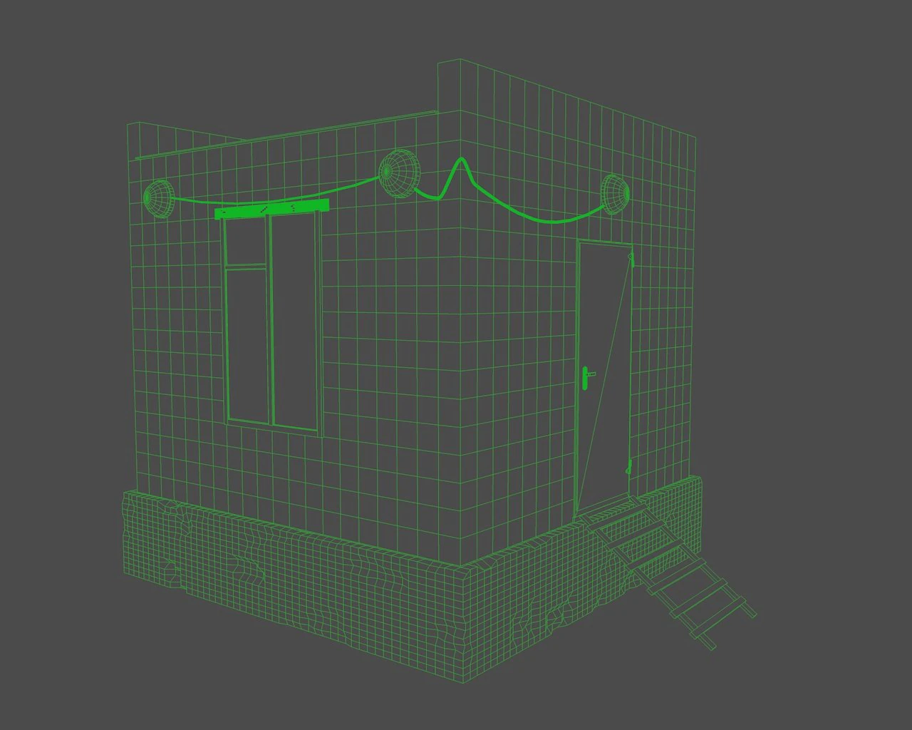 indutrial building 3D Model .c4d .max .obj .3ds .fbx .stl .blend 