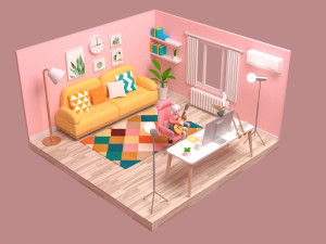 bjroom Modèle 3D