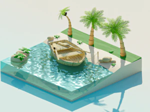 boat 3D Model