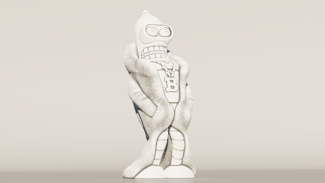 futurama bender Model do druku 3D .c4d .max .obj .3ds .fbx .stl .blend 