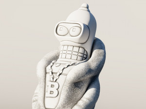 futurama bender Model do druku 3D
