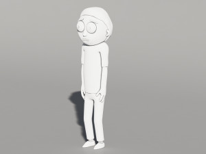 rick and morty morty 3D 打印模型