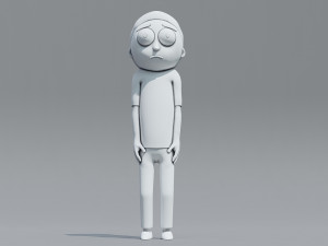 rick and morty morty 3D 打印模型