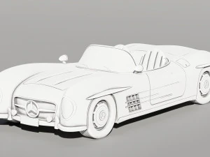 mercedes luxury car 3D Print Model