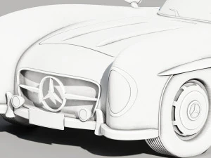 mercedes luxury car 3D Print Model